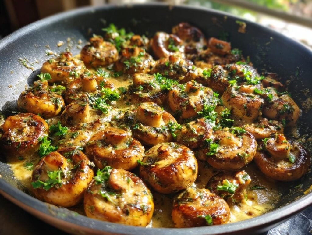 Creamy Garlic Parmesan Sautéed Mushrooms: 25 Minute Delight 5 Creamy Garlic Parmesan Sautéed Mushrooms