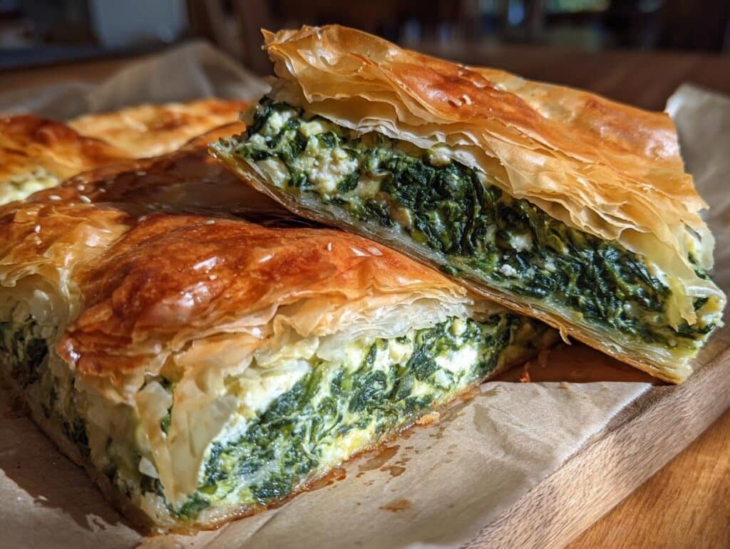 Greek Spinach Pie Spanakopita Recipe with Feta Bliss Inside 5 Greek Spinach Pie Spanakopita Recipe with Feta