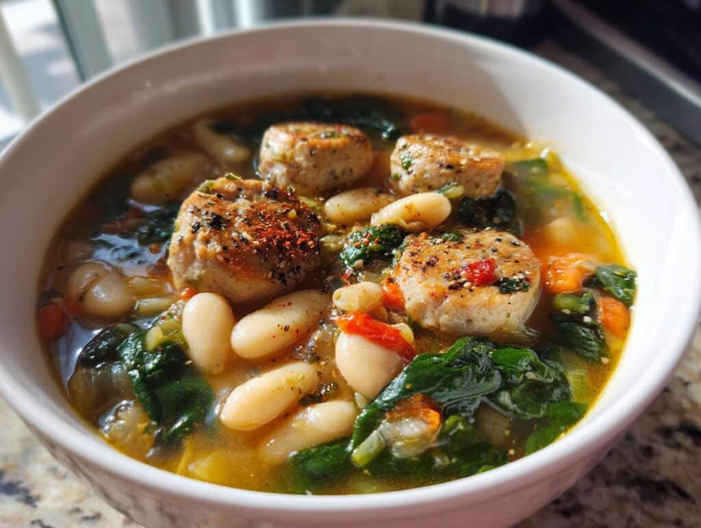 Italian-Inspired Chicken Sausage White Bean Soup Delight 5 Italian-Inspired Chicken Sausage White Bean Soup